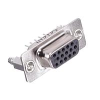 Kycon K86X-ED-15S-BR15 High Density D-Sub Connectors HD15F VERT FRMD B/L 15U F