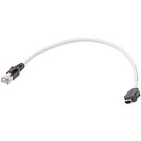 HARTING 33480147823020 Cat 6a ix Ind. - DB RJ45 Cat.6A FRNC white 2,0m