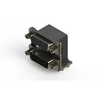 EDAC 664-015-664-046 Dual Port D-Sub Connectors Right-angle Dual Port D-Sub Connector