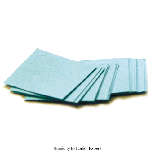 Moisture detecting paper used for quick visual humidity and moisture indication