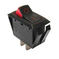 E-Switch RSC141C1000-127 High Current Rocker Switch Rocker, SPST, Off-On, Panel Mount, Snap-In, Orange, NEON, Orange