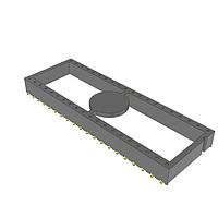 Samtec ICF-640-S-O Open Frame .100" Surface Mount Screw Machine DIP Socket
