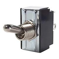 Carling Technologies 2GK50-73 Toggle Switch 2-pole, ON - None - OFF, 10A/15A 250VAC/125VAC 3/4 HP, Non-Illuminated  Bat Style Toggle Switch with Solder Lug