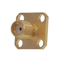 Radiall R125403000W Panel Receptacles SMA / SQUARE FLANGE JACK RECEPTACLE WITH SOLDER POT CONTACT