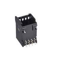 3M 3S604-62C4-B00 PP Connectors 3M Mini Stack Connector Boardmount Header 4 Contacts. 1 Row, Black, Non-Stack