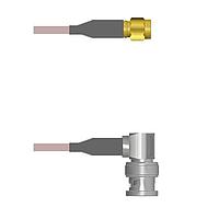Amphenol Custom Cable Q-3F00F000H084i RF Cable Assemblies SMA-SP/BNC-RP G142 84I