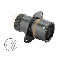 Eaton Souriau-Sunbank 8STA21835SC Connectors Oval Flange Receptacle - size 18 - 66 PC Tail contacts - Female