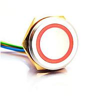 Lumex WEC22H-2102A Standard Switches TS 22mm stainless maintain ill RGB wires