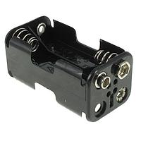 Eagle Plastic Devices 12BH343B-GR Battery Clip 4 "AA" W/SNAPS BLK