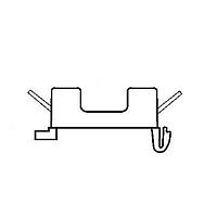 Eaton Bussmann BK-S-8102-1X-DIN Angle Terminal S-8102 WITH RAIL ADAPTER