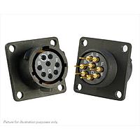 Eaton Souriau-Sunbank UTS012D8S Receptacles 8P SQ FLANGE SOCKET RECEPTACLE SIZE 12D