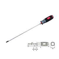 KTC D1M2-630 Hard Plastic Grip Long Screwdriver (300/410 mm)