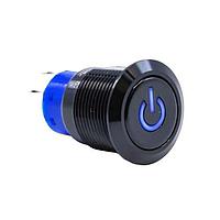 E-Switch ULV4F2B11544 Anti-Vandal Anti-vandal, SPDT, On-(On), Panel Mount, Front, Black, LED, Blue, IP67