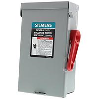 SIEMENS GF221NA Enclosed Disconnect GDSS FUS 2P3W 240V 30A NEMA 1 SERIES A
