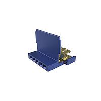 Amphenol FCI 65801-034LF Connectors Clincher&trade; Flex Connectors, Receptacle Assembly, Single Row, 5 Positions, 2.54mm (.100in) Pitch.