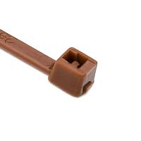 HellermannTyton T18R1M4 Cable Ties MilSpec Cable Tie, 4" Long, MS3367, UL Rated, 18lb Tensile Strength, PA66, Brown, 1000/pkg