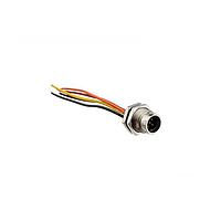 Amphenol LTW ASD-05PMMS-QC8A10 Sensor Cables / Actuator Cables X-Lok, Mini Size, Metal, 5A, 05 pins, Male Connector, Male Contact, Circular, Push Lock, Solder, Receptacle With Cable/Wire, Length 100mm, IP68
