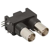 Amphenol RF 031-6575 Multi-Port Connectors BNC RA Double ISOL Black 50 OHM Valox