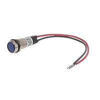 Dialight 656-1402-303F Indicators 1/2 Flat Blue 5VDC w/Leads
