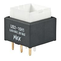 NKK Switches UB216SKG035D Pushbutton Switches SPDT ON-ON AMBER LED PC BODY ONLY .4VA