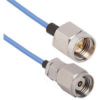 Amphenol SV Microwave MS185-047-MSSMA-180 RF Cable Assemblies 1.85mm STR M to SMA Straight M 18"Cable