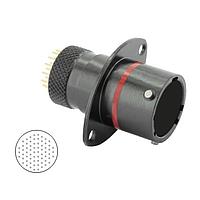 Eaton Souriau-Sunbank 8STA21835PN Connectors Oval Flange Receptacle - size 18 - 66 PC Tail contacts - Male