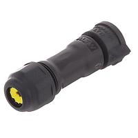 Amphenol LTW BB-02BFMA-QL8MPP Standard Circular Connector X-Lok, Standard Size, Plastic, 10A, 02 pins, Female Connector, Male Contact, Straight, Push Lock, Crimp, Field Installable, F6.0 - F8.0mm, IP68