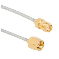 Amphenol RF 135106-R1-06.00 RF Cable Assemblies SMA Plug to SMA Jack .085 Cable 6in