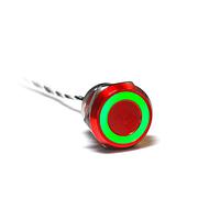 Bulgin MC25LCRGN Capacitive Touch Switches 25mm NormClsdAl Red Anodised Grn LED
