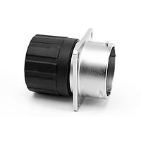 Amphenol SINE Systems RT002028SNHECR Connectors Receptacle, Square Flange, 28 Position, Female, Shell Size 20, and End Cap with Reduced Diameter Individual Wire Sealing, Range 14-24 AWG