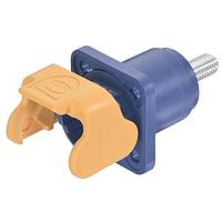 HARTING 09930011328 Housings Han S 120 Bulkhead Mount  blue M18 w/ male contact M6 (w/ unlocking protection)