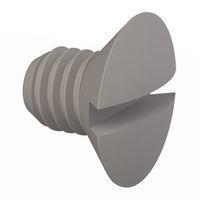 Essentra Components 50M060100L008 Slotted Countersunk 90 Slotted CSK Screw, M6 X 1 Thread, 8mm Lg