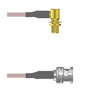 Amphenol Custom Cable Q-2Q00K000R011i RF Cable Assemblies SMA-RJB/BNC-SP G316D 11I