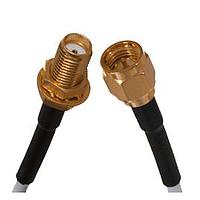Johnson / Cinch Connectivity Solutions 415-0034-MM500 RF Cable Assemblies R Ang SMA Plug to Straight SMA Plug