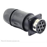 Eaton Souriau-Sunbank UTGX0JC147S Receptacles Square flange receptacle, with cable gland backshell, for 7 female contacts, IP68/69K