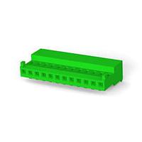 AMP Connectors - TE Connectivity 4-643816-2 Receptacle Housing 12P MTA100 CONN ASSY POL WHT W/GRN STRP