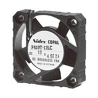 Nidec Components F410T-12LC Brushless Brushless DC Fan, 40 X 40 X 10mm, 12V DC, .11m3/min Air flow, 10 Pa Static pressure, 12db Noise, 1 sleeve bearing