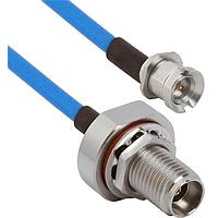 Amphenol SV Microwave FB292-085-MBSMP-060 RF Cable Assemblies 2.92mm BKHD F  SMP M BKHD 6"Cable