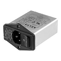 Delta Electronics, Inc. 10EB3A AC Power Entry Modules IEC Connector Filter, Single, 250VAC, 10A, Screw Mounting, N/A-Lug