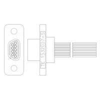 Raychem - TE Connectivity 1532007-5 Micro-D D-Sub Connectors MCK-C2-B-9P6A7-18.0