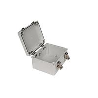 Bud Industries PTH-22490 Electrical Enclosures PC+10% Fiberglass Box with Self-Locking Latch (6.7 X 5.5 X 3.7 In)