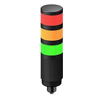 Banner Engineering TL70ZRQ Universal AC Voltage Modular Tower Light TL70 Tower Light, Black Housing: 1-Color Indicator; Voltage: 100-240 V ac; Environmental Rating: IP65; Colors: Red; Supports 1-4 Modules; 5-pin Micro Integral QD