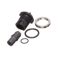 Amphenol Alden 320455 Connectors R Pnl Mnt Solder Cup 10 Pole 26 AWG