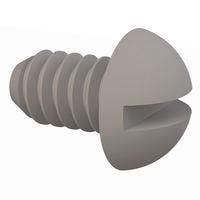 Essentra Components 010440R018 Round Slotted Round Slotted Screw, #4-40 Thread, 3/16 Lg