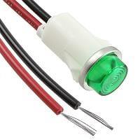 VCC 1092C5-12V Indicators PMI GRN HI-HAT 12V W/WIRES