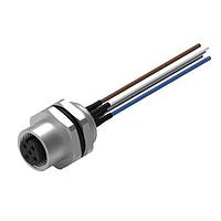 Wurth Elektronik 643362100605 Receptacles WRCIRC M12  Screw  Coding A  Panel + Wires Panel + Wires Metal with Rear Panel Nut PG9 Female connector, polarity 5