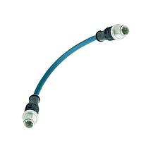 HARTING 21034831401 System Cable 4P Cable 1m Length Straight M-M D-Code