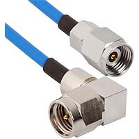 Amphenol SV Microwave MS24-085-MRSMA-180 RF Cable Assemblies 2.4mm STR M to SMA R/A M 18"Cable