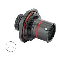 Eaton Souriau-Sunbank 8STA71002SN Connectors Jam Nut Receptacle - size 10 - 2 contacts - Female