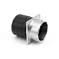 Amphenol SINE Systems RT001412PNHEC03 Connectors 12 Position Square Flange Receptacle, Male, Shell Size 14, Silicone Seal, and End Cap with Individual Wire Sealing